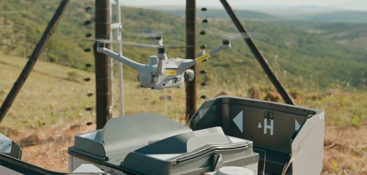 A DJI Dock 3 deployed for wildlife emergency response